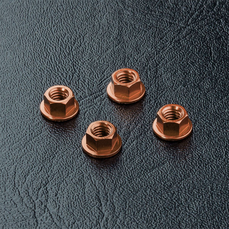 MST Stoppmutter Small Design 4mm (M4) 4 Stk. selbstsichernd Copper