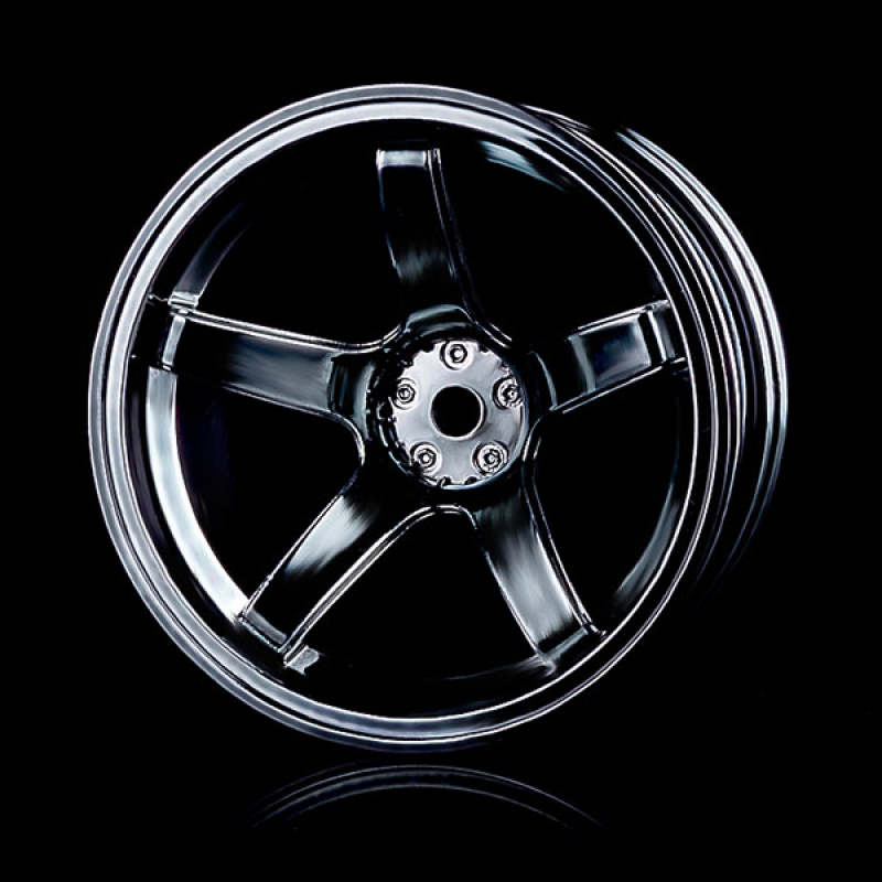 MST Silver black 5 spokes wheel (+11) (4)