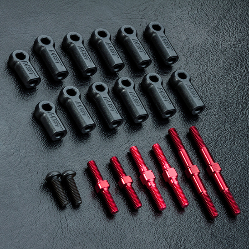 MST RMX 2.0 S Turnbuckle shaft set (red)