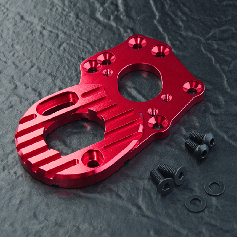 MST RMX 2.0 alum. spur gearbox motor heat sink mount (red) for 210642