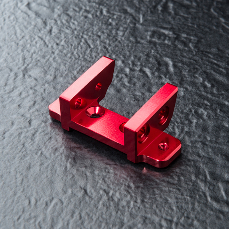 MST Alum. front upper deck connector (red)