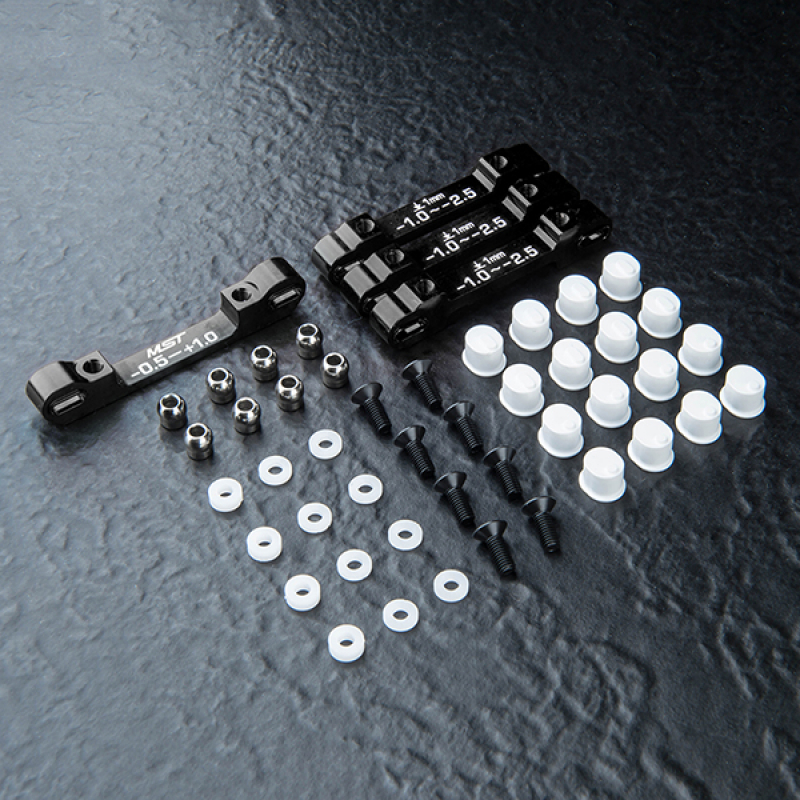 MST RMX 2.5 RTR Alum. suspension mount set (black)