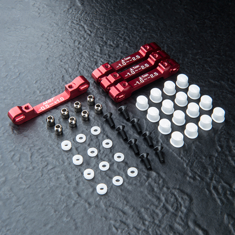 MST RMX 2.5 RTR Alum. suspension mount set (red)