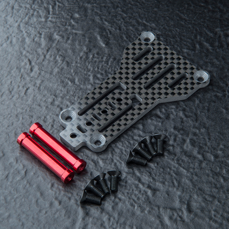 MST RMX 4 Carbon lightweight rear link plate set (red)