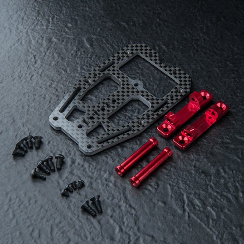 MST RMX 4 Carbon lightweight front head mount (red)