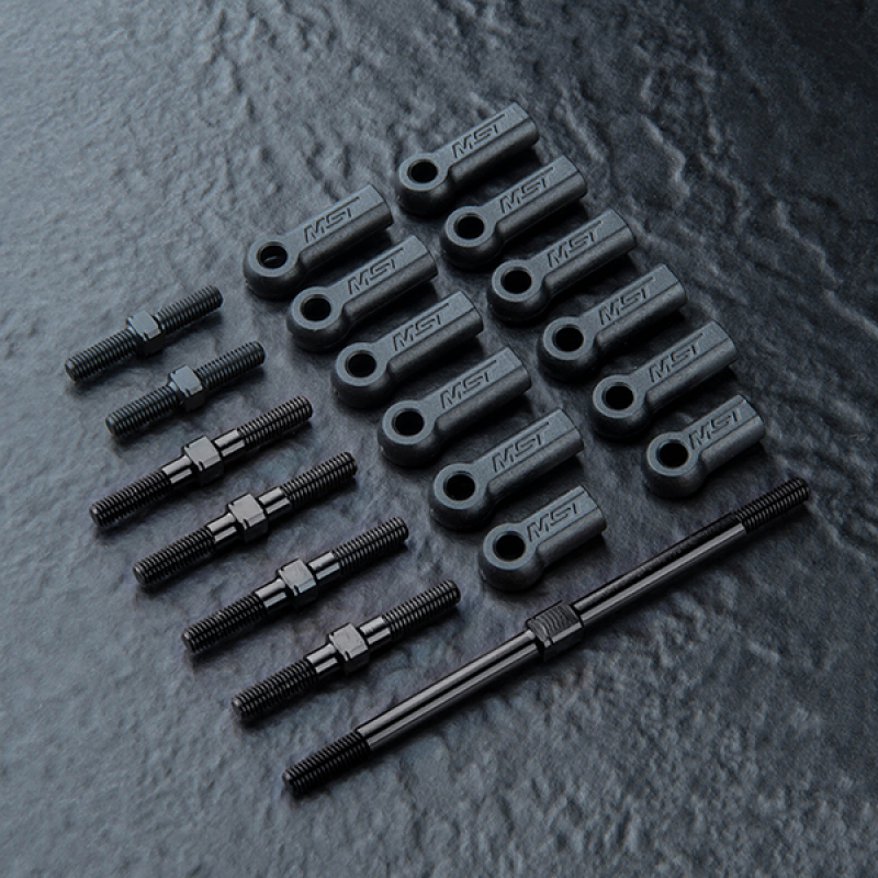 MST RMX 4 Full turnbuckle set (black)