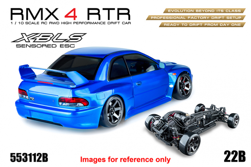 Preview: MST RWD Drift Car RMX 4 RTR 22B (Blue) - Brushless sensored
