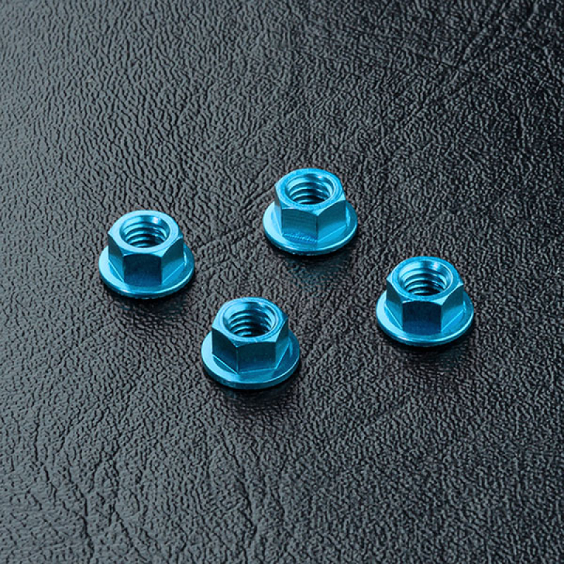 MST Stoppmutter Small Design 4mm (M4) 4 Stk. selbstsichernd Blau