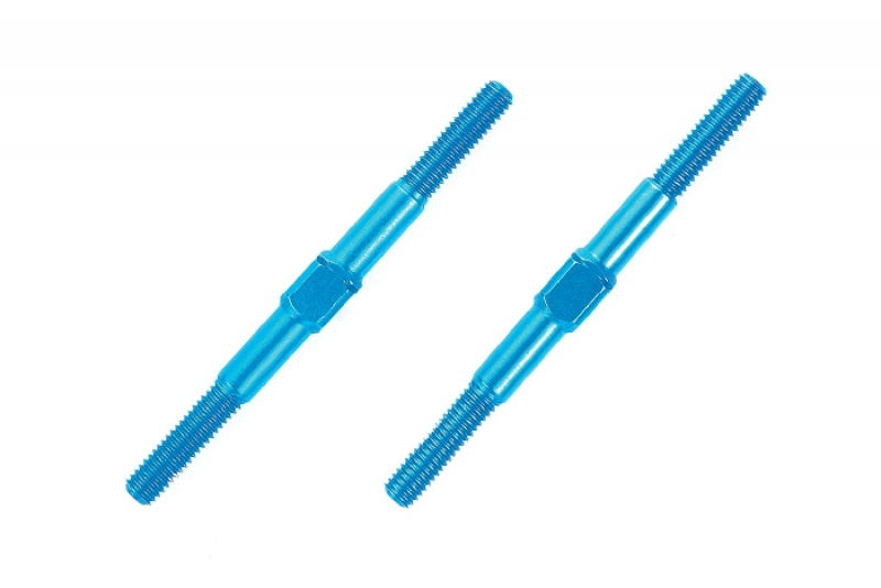 Tamiya Alu Li/Re-Gewindestangen 3x42mm (2) blau