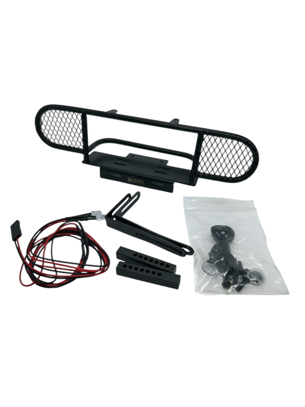 1/10 RC Crawler Frontstoßstange set mit LED für TRX4 D90 D110