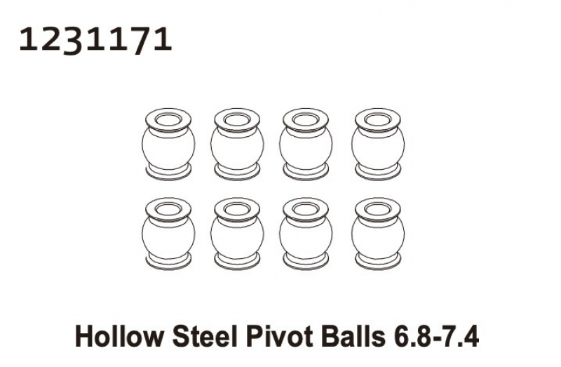 Absima Pivot Ball 6.8-7.4 (8)
