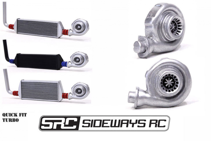 Sideways RC Quick Fit Turbo Silver (1 pcs)