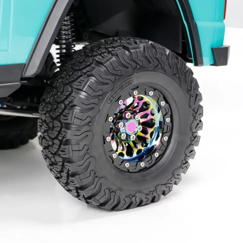 2.2" Beadlock Felge für Crawler in Regenbogenfarben aus Aluminium (4 Stück)
