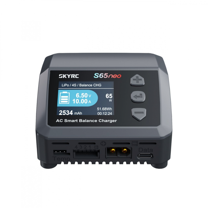 SkyRC S65neo AC Ladegerät LiPo 2-4s 10A 65W Entladen 2A 10W