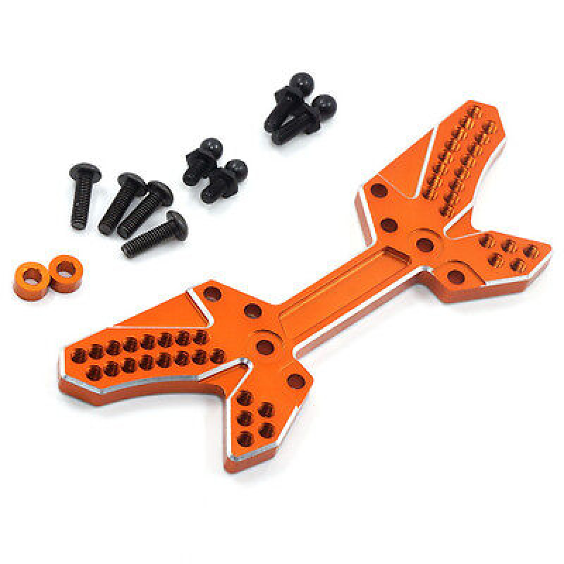 Yeah Racing Aluminum Rear Damper Stay Orange For HPI Sprint 2