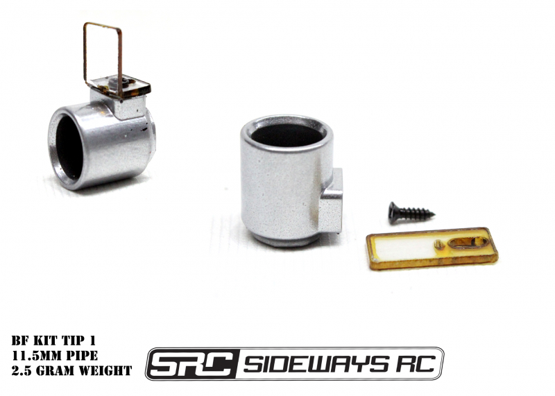 Sideways RC Exhaust tip 1 for Backfire led kit