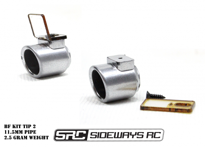 Sideways RC Exhaust tip 2 for Backfire led kit