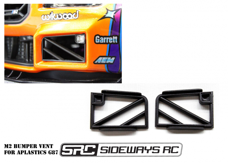 Sideways RC M2 Bumper Vents for Aplastics G87
