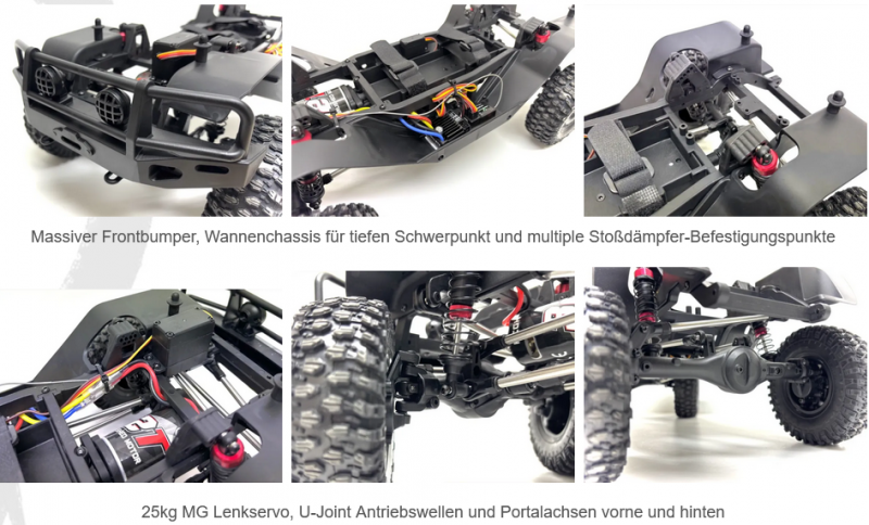 Absima Crawler CR4.4eco "HILUX" grau RTR