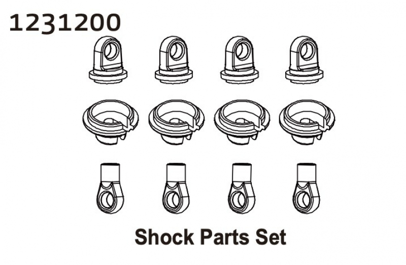 Absima Shock Parts Set CR4.4 PATROL