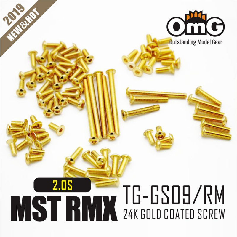 OMG MST RMX-S 2.0 24K gold coated screw