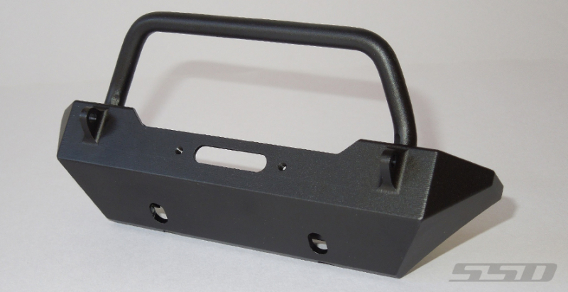 SSD Rock Shield Narrow Winch Bumper for TRX-4 / SCX10 II (Black)