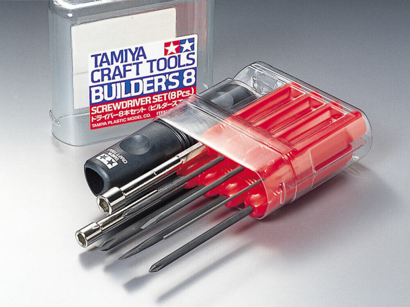 Tamiya RC Screwdriver Assortm. 8pcs red