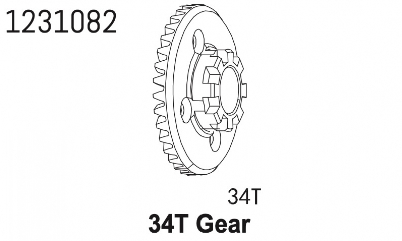 Absima Crown Gear 34T CR4.4