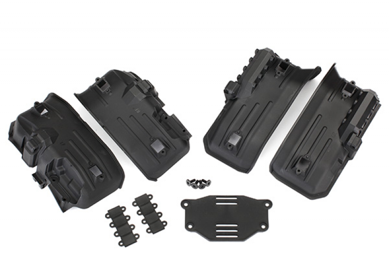 Traxxas Fenders, inner, front & rear (2 each)/ rock light covers (8)/ battery plate/ 3x8 flathead screws (4) TRX-4