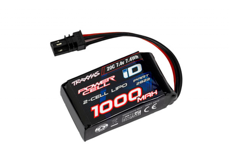 Traxxas 1000mAh 7.4V 2-Cell 20C LiPo Battery - 1/18 TRX-4M