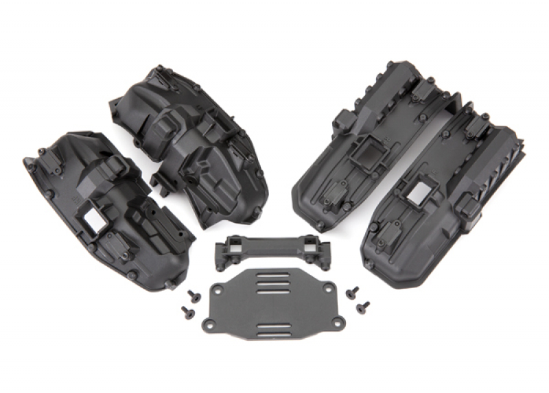 Traxxas Fenders, inner (narrow), front & rear (for clipless body mounting) (2 each)/ rock light covers TRX-4 2021 Ford Bronco
