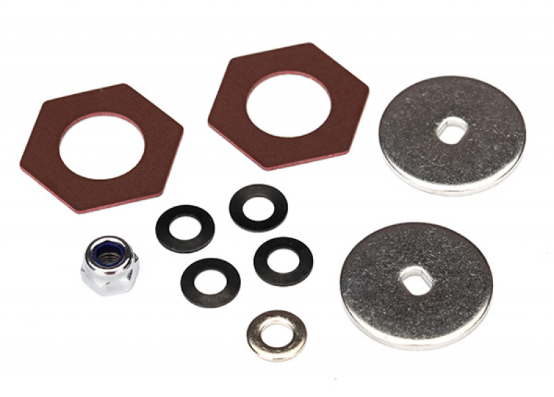 Traxxas  Rebuild kit, slipper clutch (steel disc (2)/ friction insert (2)/ 4.0mm NL (1)/ spring washers (4), metal washer (1) TRX-4