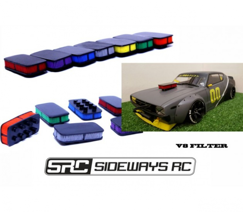 Sideways RC V8 Luftfilter Style 1 (1)