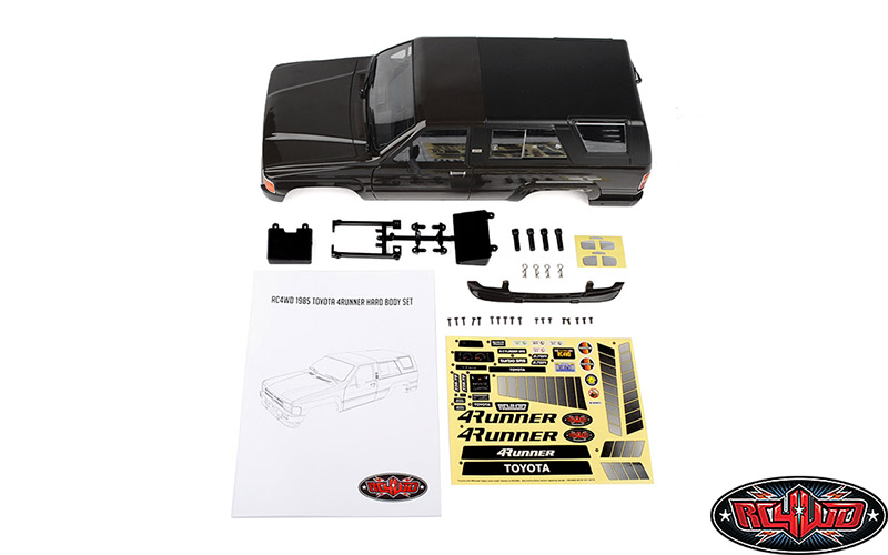 RC4WD 1985 Toyota 4Runner Hard Body Complete Set (Black)