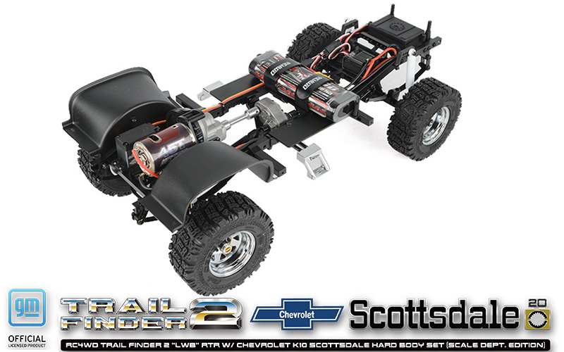 Preview: RC4WD Trail Finder 2 "LWB" RTR W/ Chevrolet K10 Scottsdale Hard Body Set (Scale Dept. Edition)