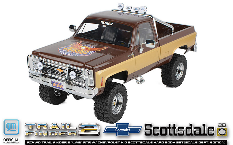 RC4WD Trail Finder 2 "LWB" RTR W/ Chevrolet K10 Scottsdale Hard Body Set (Scale Dept. Edition)