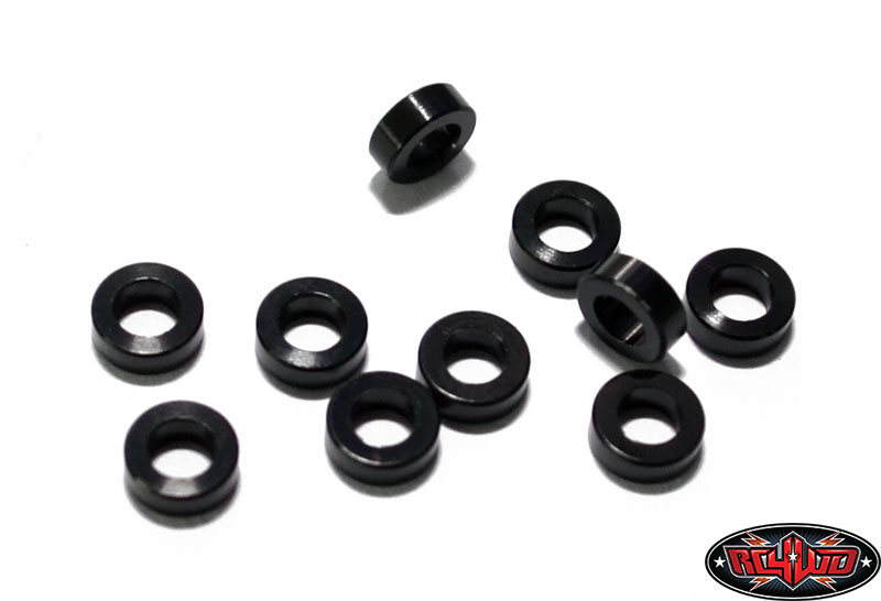 RC4WD 2mm Black Spacer with M3 Hole (10)