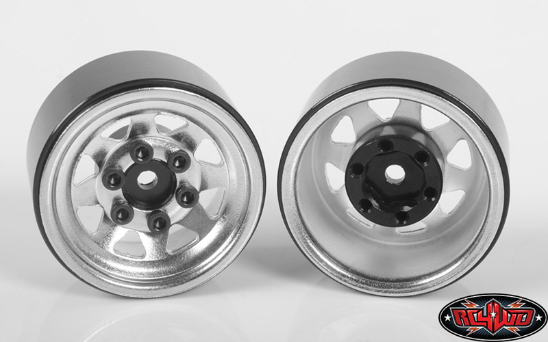 RC4WD Stamped Steel 1.0" Stock Beadlock Wheels (Silver)(4)