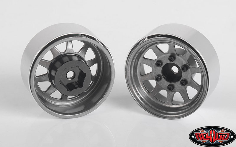 RC4WD OEM 6-Lug Stamped Steel 1.55" Beadlock Wheels (Plain)(4)