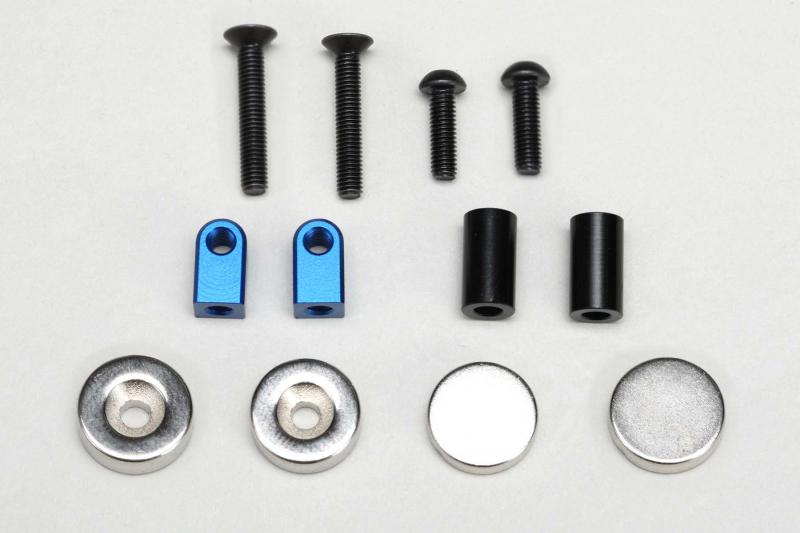 Yokomo Magnet Front Body Mount for Drift Car (Blue)