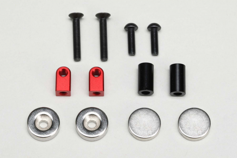 Yokomo Magnet Front Body Mount for Drift Car (Red)