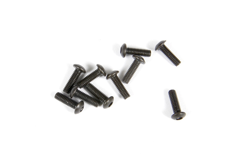 Axial M2.6x8mm Hex Socket Button Head (Black) (10pcs)