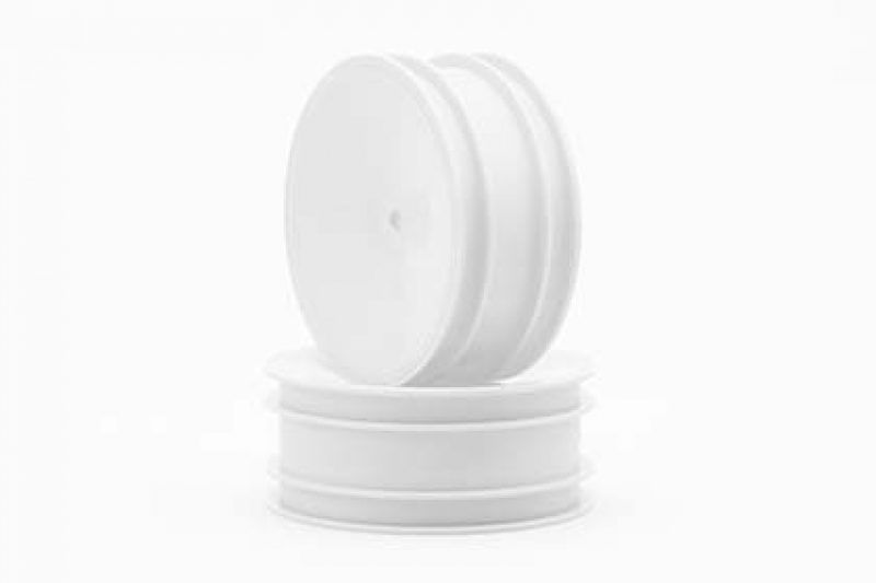 Yokomo Front wheel (white) for YZ-2/B-MAX2 (for H12mm hexagonal hub)