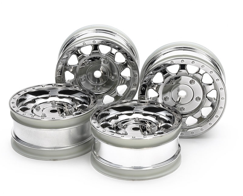 Tamiya BB-01 26mm Felgen Set Buggy (2+2) verchromt