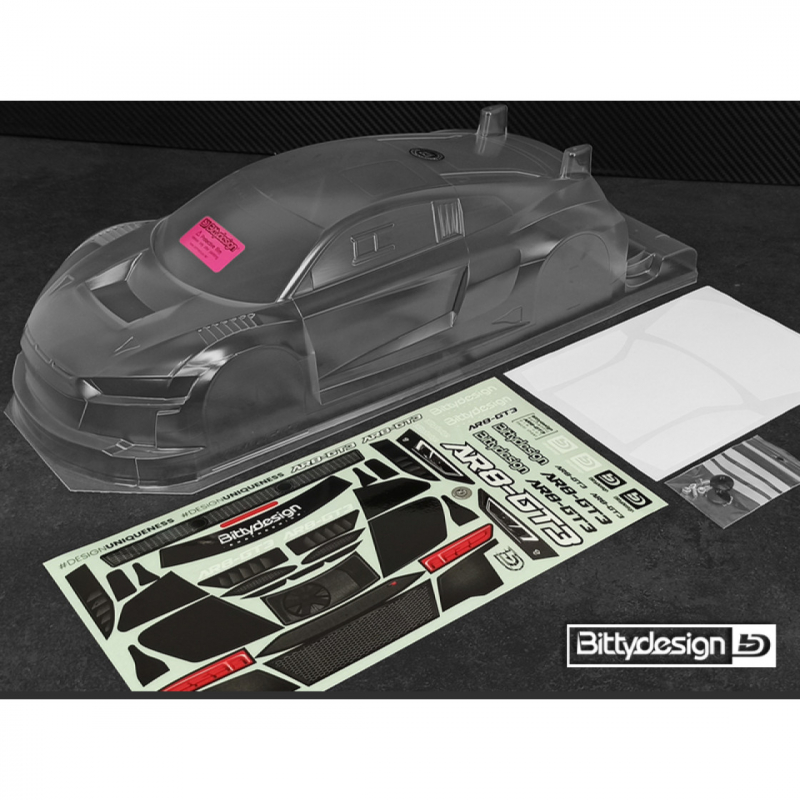 Bittydesign AR8-GT3 1/10 GT clear body 190mm