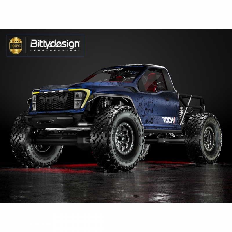 Bittydesign ROCK1 1/10 clear body for all 313mm wheelbase Rock Crawler models, Pre-Cut, 1mm, only cab