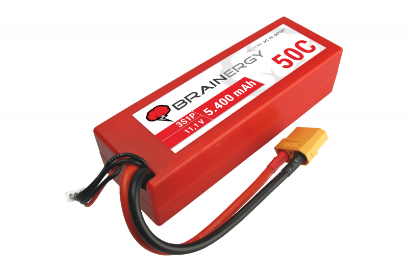 BRAINERGY LiPo battery 3s1p 11.1V 5400mAh 50C XT90 HC