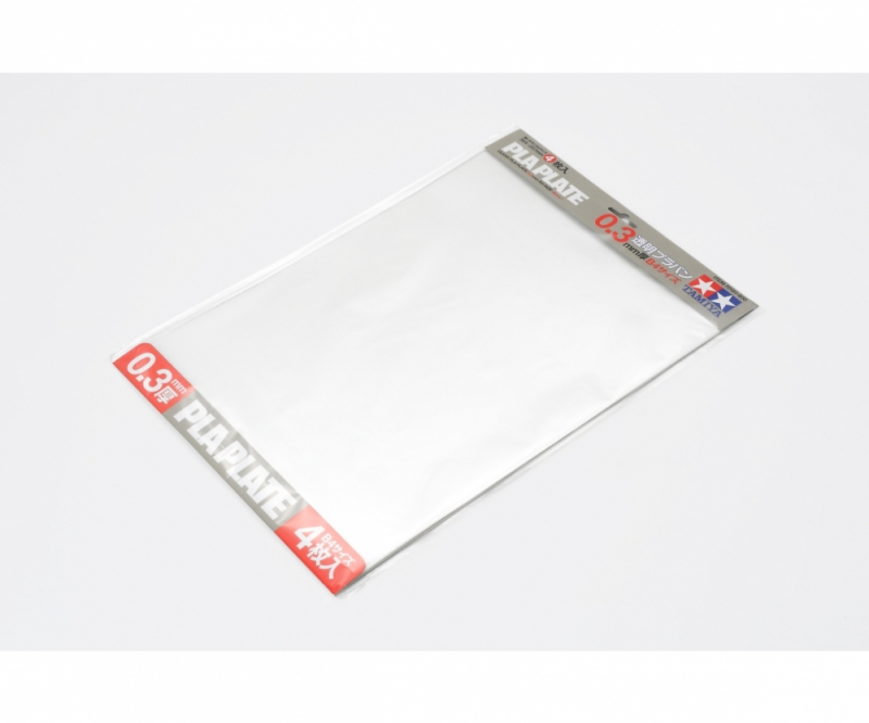 Tamiya Clear Pla-Plate 0.3mm B4 (4) 257x364mm