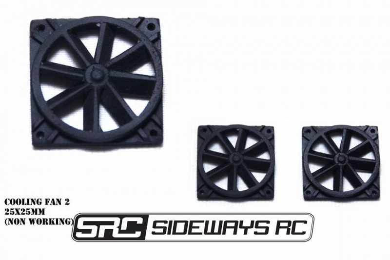 Sideways RC - Radiator Fan 2 - 25x25mm - 1/10 RC Drift/Crawler Accessories