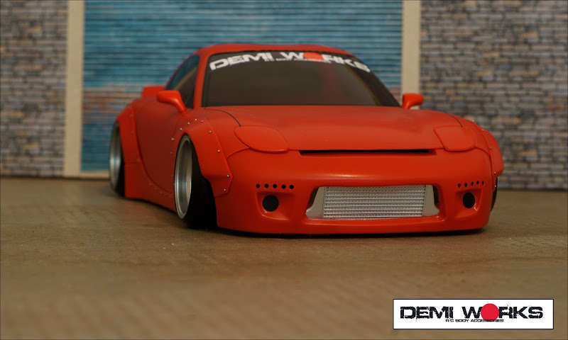 Demi Works Mazda RX7 RB Set A ( wing+front bumper) Rocket Bunny